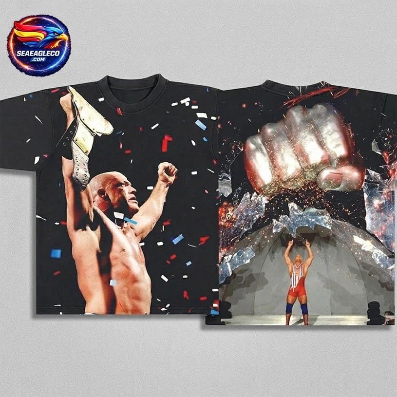 Kurt Angle Smackdown Two Sided - Adult & Kids T-Shirts, Sweatshirts & Hoodies apparel design preview 1