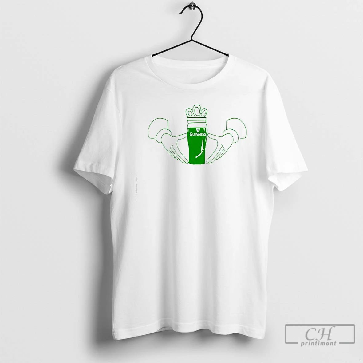 Classic St Patricks Day Guinness Slash - Adult & Kids T-Shirts, Sweatshirts & Hoodies apparel design preview 1