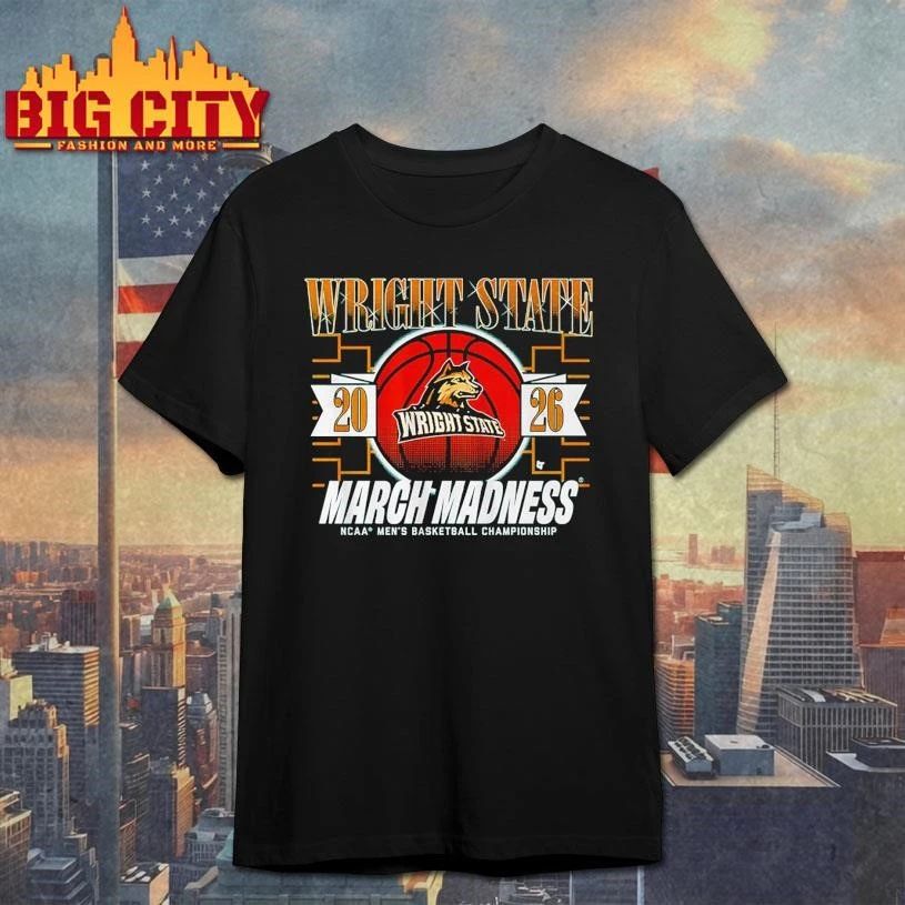 Wright State Raiders MBB 2026 March Madness - Adult & Kids T-Shirts, Sweatshirts & Hoodies apparel design preview 1