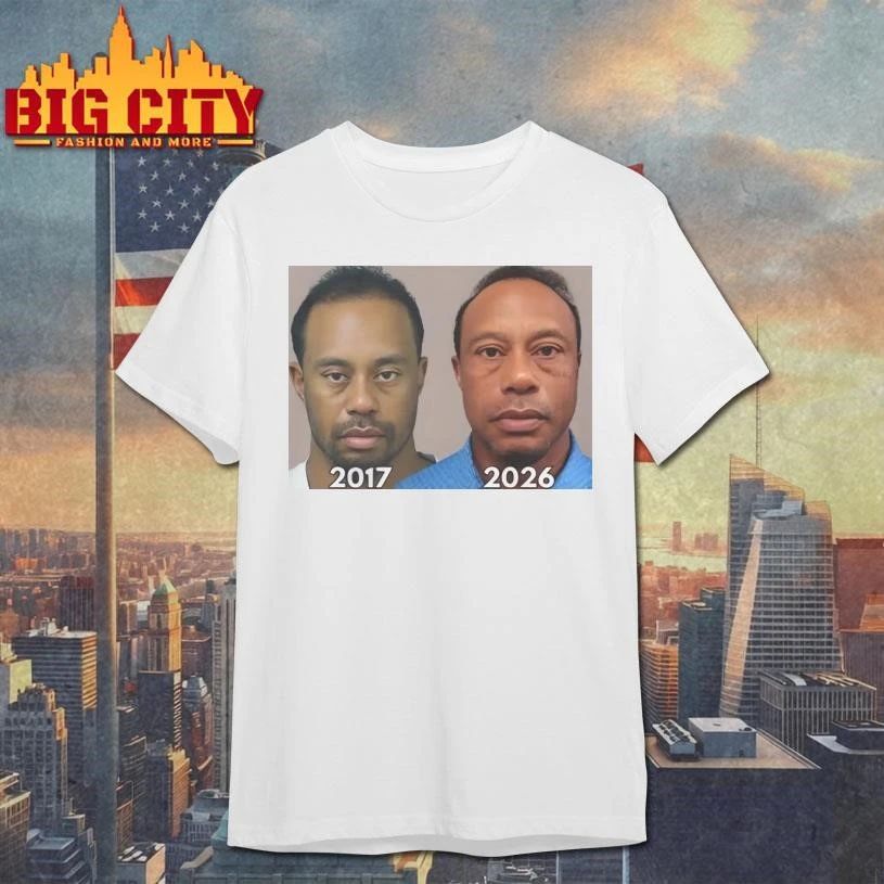 Tiger Woods Mugshot 2017 2026 Funny - Adult & Kids T-Shirts, Sweatshirts & Hoodies apparel design preview 1