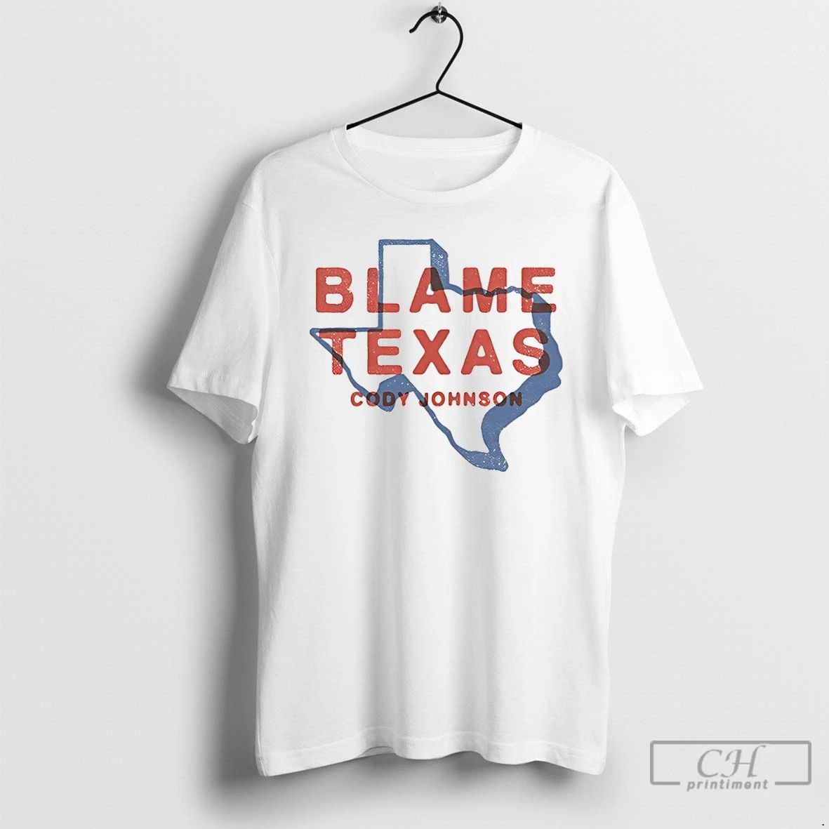 Classic Blame Texas Cody Johnson Map - Adult & Kids T-Shirts, Sweatshirts & Hoodies apparel design preview 1