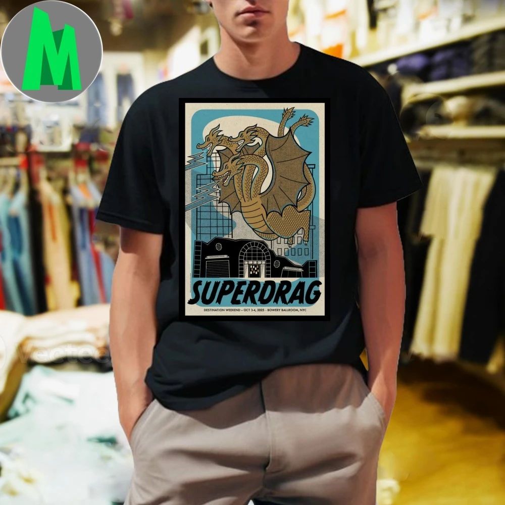 Superdrag October 3-4, 2025 Bowery Ballroom. New - Adult & Kids T-Shirts, Sweatshirts & Hoodies apparel design preview 1