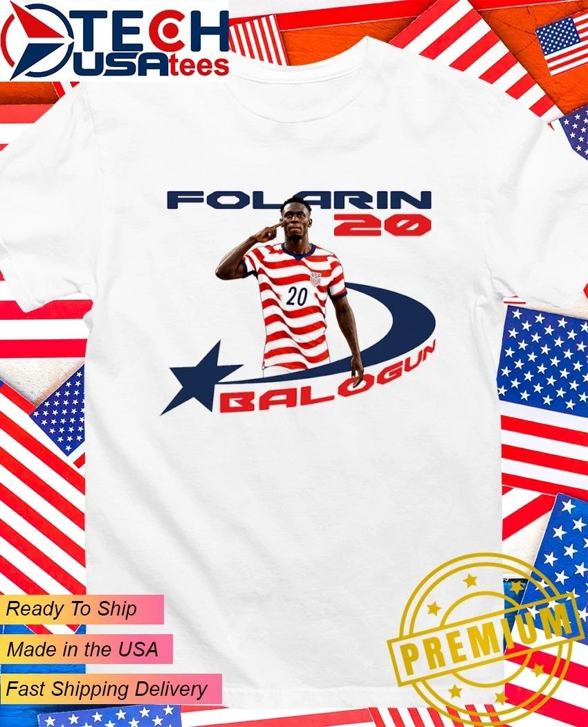 Folarin Balogun No. 20 United States National Team - Adult & Kids T-Shirts, Sweatshirts & Hoodies apparel design preview 1
