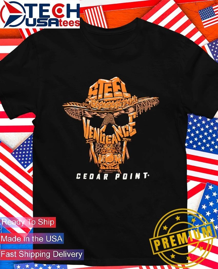 Steel Vengeance Wordscape Cedar Point - Adult & Kids T-Shirts, Sweatshirts & Hoodies apparel design preview 1