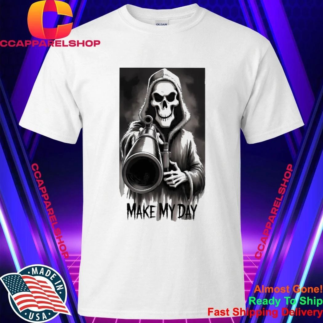 Make My Day Grim Reaper - Adult & Kids T-Shirts, Sweatshirts & Hoodies apparel design preview 1