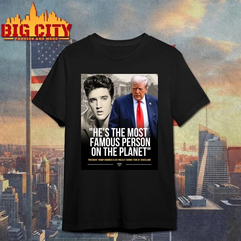 President Trump Honored Elvis Presley e's The Most - Adult & Kids T-Shirts, Sweatshirts & Hoodies apparel design preview 1