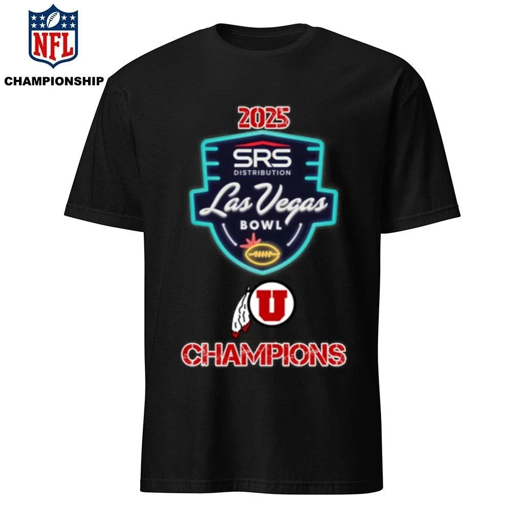 Utah Utes 2025 Las Vegas Bowl Champions Logo - Adult & Kids T-Shirts, Sweatshirts & Hoodies apparel design preview 1