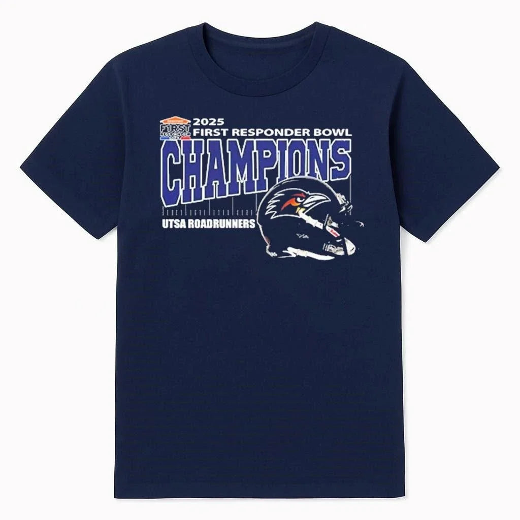 UTSA Roadrunners Football Are First Responder Bowl - Adult & Kids T-Shirts, Sweatshirts & Hoodies apparel design preview 1