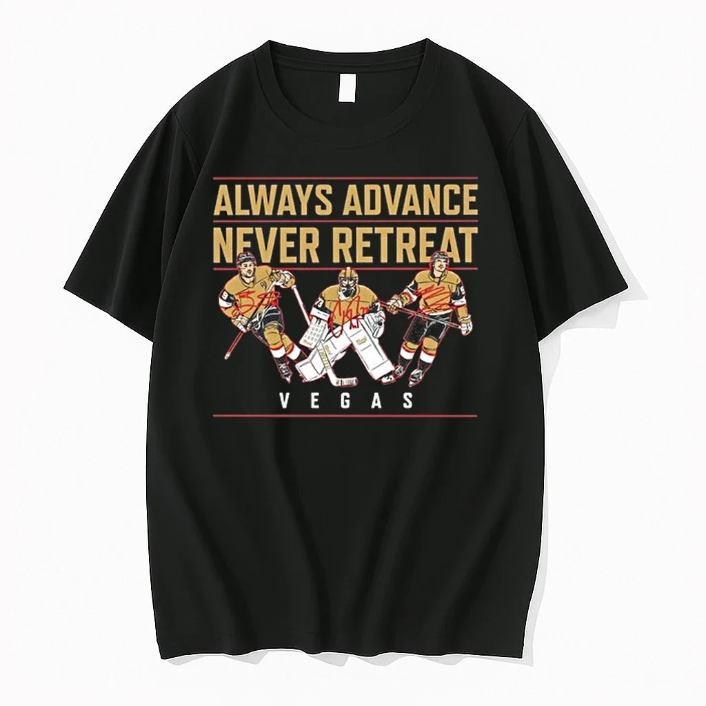 Vegas Golden Knights Always Advance Never Retreat - Adult & Kids T-Shirts, Sweatshirts & Hoodies apparel design preview 1
