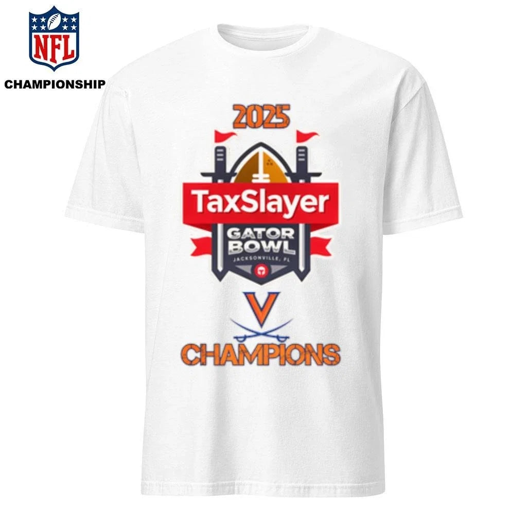 Virginia Cavaliers 2025 Taxslayer Gator Bowl - Adult & Kids T-Shirts, Sweatshirts & Hoodies apparel design preview 1