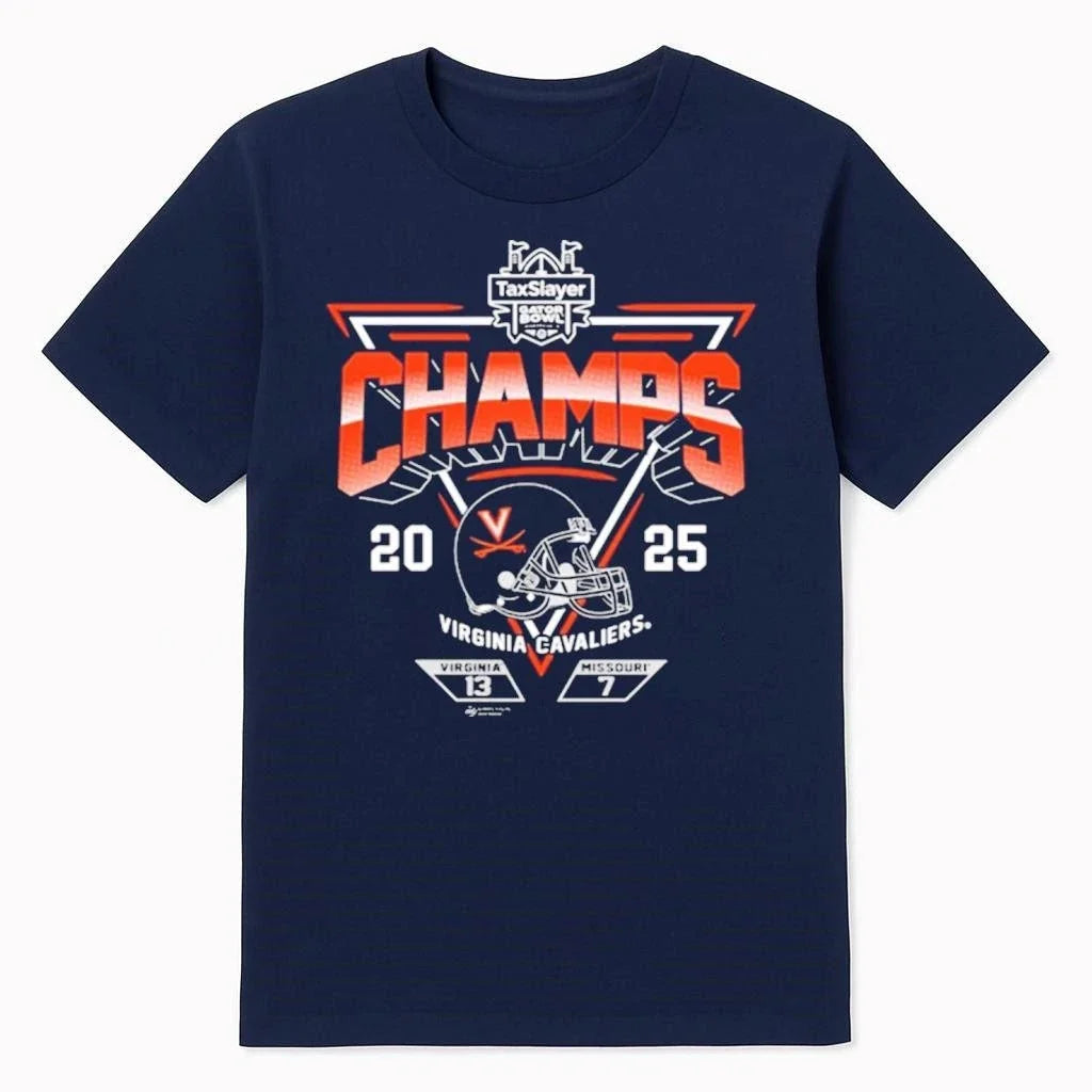 Virginia Cavaliers Football 2025 Taxslayer Gator Bowl - Adult & Kids T-Shirts, Sweatshirts & Hoodies apparel design preview 1