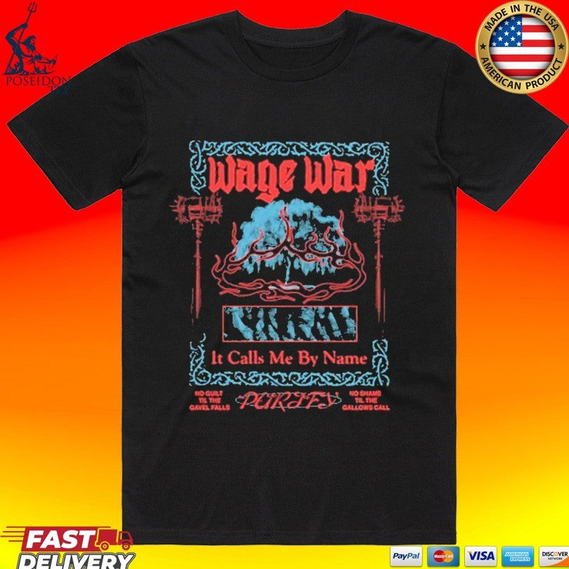 Wage War It Calls Me By Name Gavel - Adult & Kids T-Shirts, Sweatshirts & Hoodies apparel design preview 1
