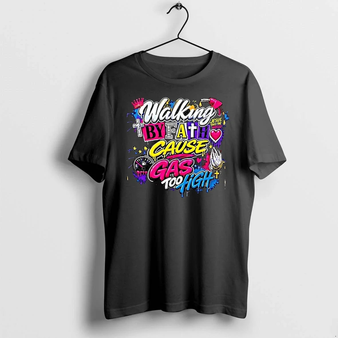 Walking By Fath Cause Gas Too High 0 Sweater - Adult & Kids T-Shirts, Sweatshirts & Hoodies apparel design preview 1