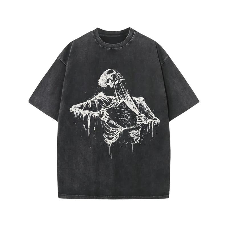 Washed Hot Stamping Print Retro Pattern Printed - Adult & Kids T-Shirts, Sweatshirts & Hoodies apparel design preview 1