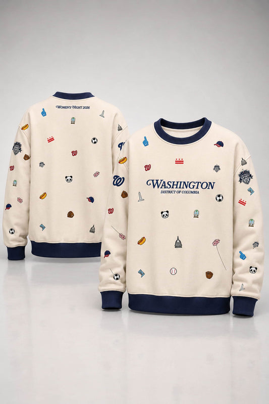 Washington Nationals District Of Columbia Women’s Night Sweatshirt 3D Sweater - Gift Idea product image