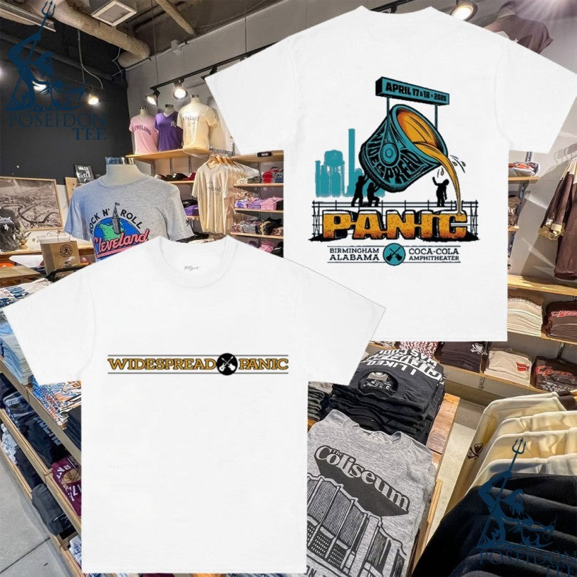 Widespread Panic In Birmingham Al On Apr 17-18 2026 - Adult & Kids T-Shirts, Sweatshirts & Hoodies apparel design preview 1