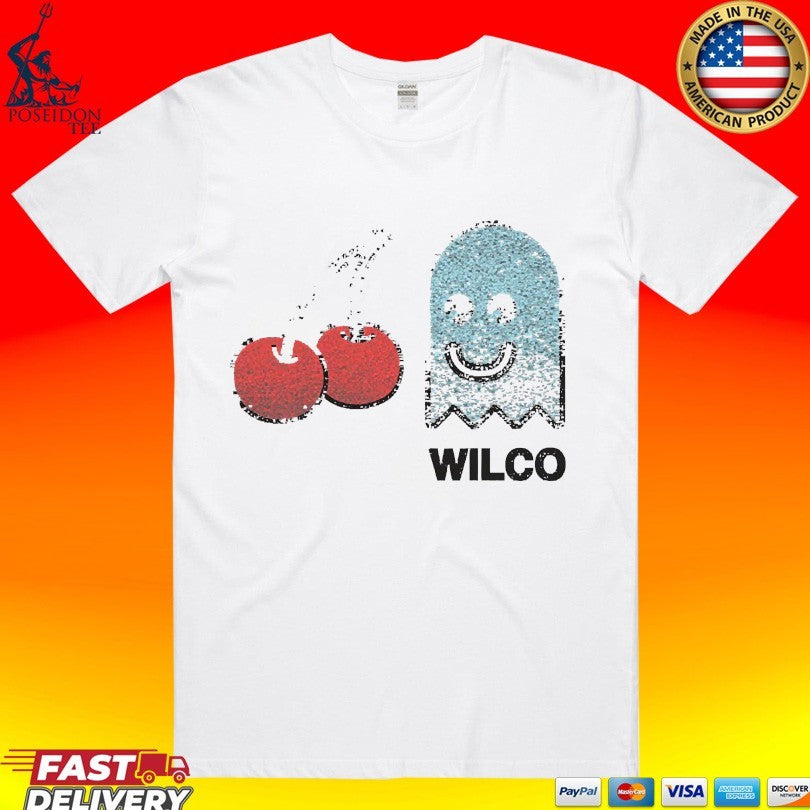 Wilco Cherry Ghost - Adult & Kids T-Shirts, Sweatshirts & Hoodies apparel design preview 1