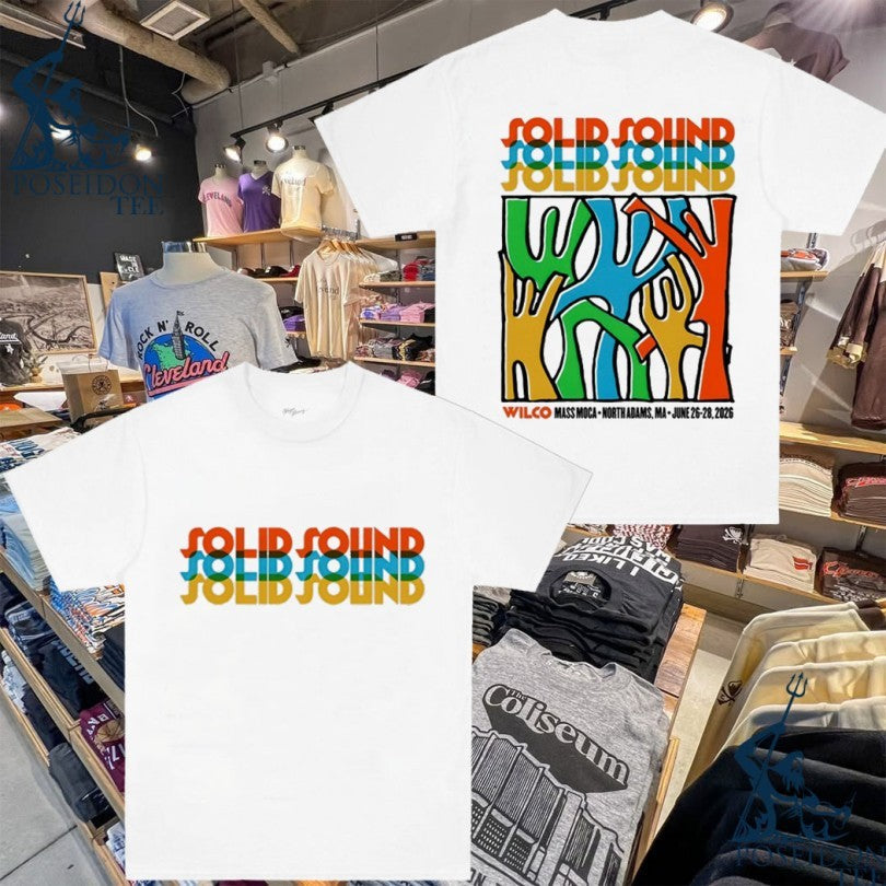 Wilco Solid Sound Festival June 26-28 2026 In North - Adult & Kids T-Shirts, Sweatshirts & Hoodies apparel design preview 1
