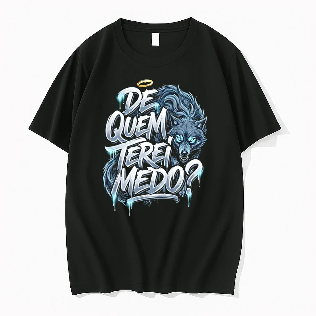 Wolf De Quem Terei Medo 0 Sweater - Adult & Kids T-Shirts, Sweatshirts & Hoodies apparel design preview 1