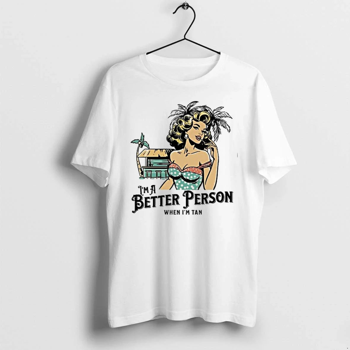 Women Im A Better Person When Tan 0 Sweater - Adult & Kids T-Shirts, Sweatshirts & Hoodies apparel design preview 1