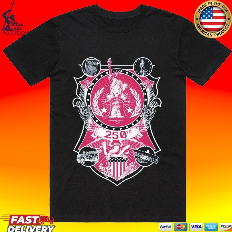 Women's 250th Commemorative Slim Fit - Adult & Kids T-Shirts, Sweatshirts & Hoodies apparel design preview 1