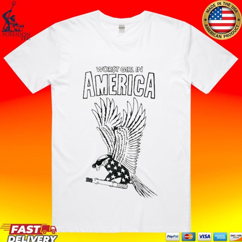 Worst Girl In America Wgia$ Eagle - Adult & Kids T-Shirts, Sweatshirts & Hoodies apparel design preview 1