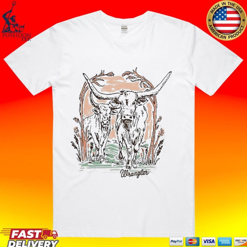 Wrangler Bull Arbor Reg Fit - Adult & Kids T-Shirts, Sweatshirts & Hoodies apparel design preview 1