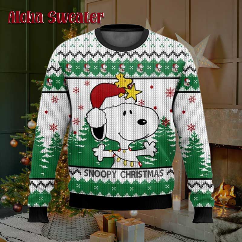 Waiting For Christmas Snoopy Ugly Christmas Sweater - Holiday Gift product image 2