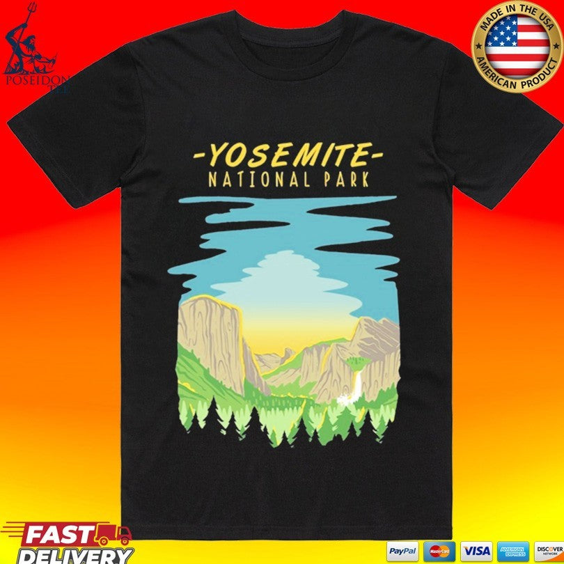 Yosemite National Park Masterpiece - Adult & Kids T-Shirts, Sweatshirts & Hoodies apparel design preview 1