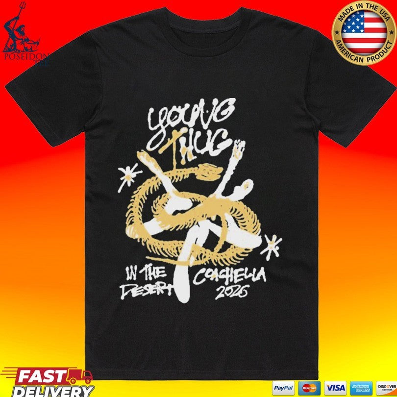 Young Thug In The Desert Coachella 2026 - Adult & Kids T-Shirts, Sweatshirts & Hoodies apparel design preview 1
