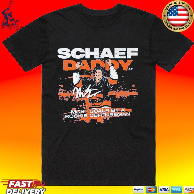 Matthew Schaefer Daddy Most Goals By A Rookie - Adult & Kids T-Shirts, Sweatshirts & Hoodies apparel design preview 1