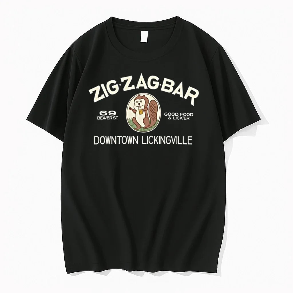Zig Zag Bar Good Food And Licker Downtown - Adult & Kids T-Shirts, Sweatshirts & Hoodies apparel design preview 1
